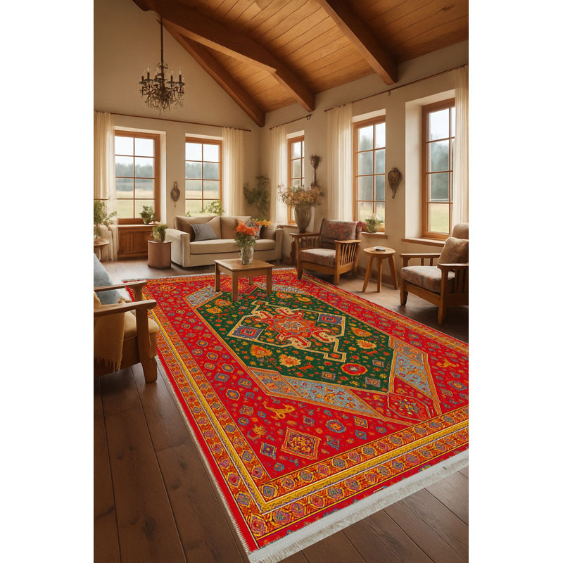 Tapis tissé à la main Mosso, 2' x 2'11"