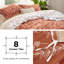 Ensemble de housse de couette réversible avec fermeture à glissière, ensemble de literie à motif floral 3 pièces-106246888-106246886