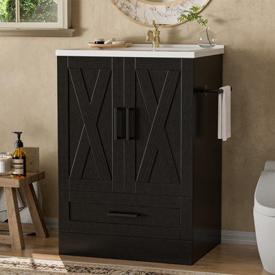 Meuble-lavabo 24 po avec lavabo et tiroir