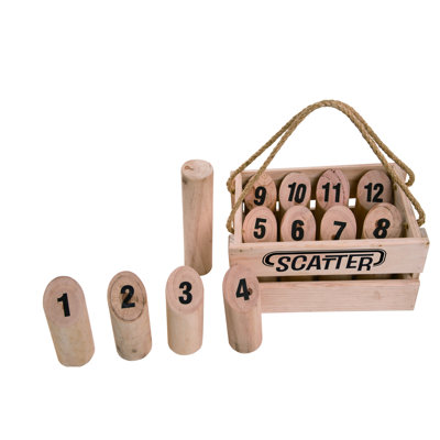 Ensemble de 13 diffuseurs d'extérieur en bois brun clair Transpac 5,75 po