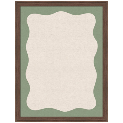 Tableau d'affichage en lin encadré en tissu