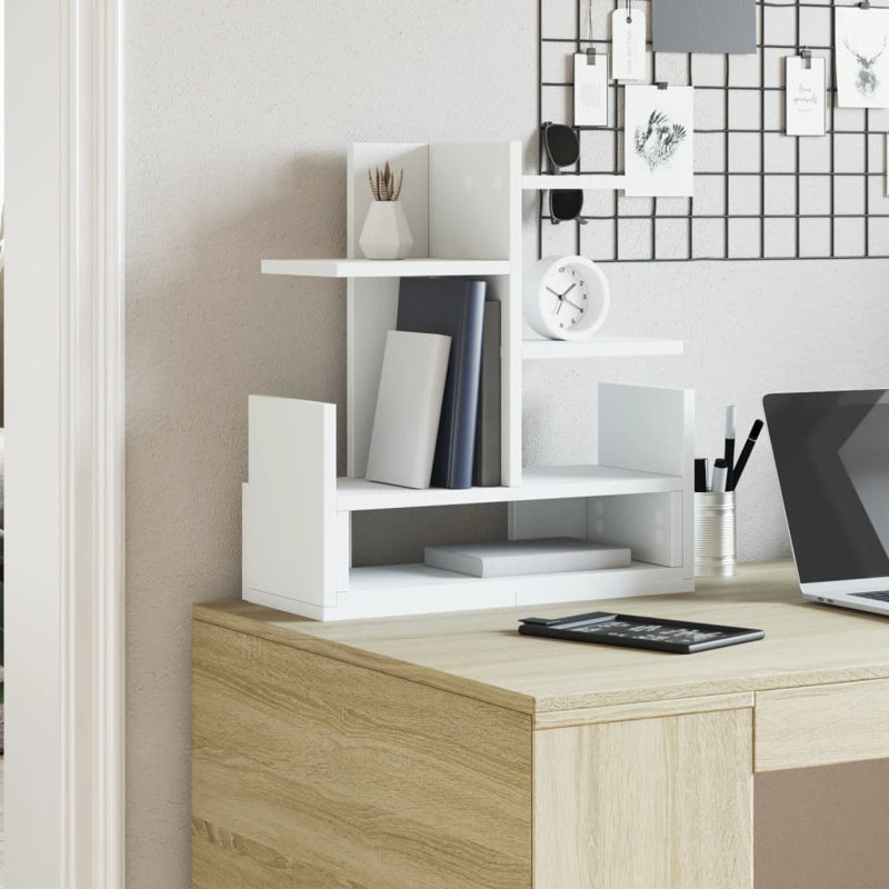 Manufactured Wood Desk Organizer, White