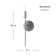 Sapello Plug & Play 1-Light Wall Sconce in Transitional and Modern Style-16 Inches Tall and 5 Inches Wide