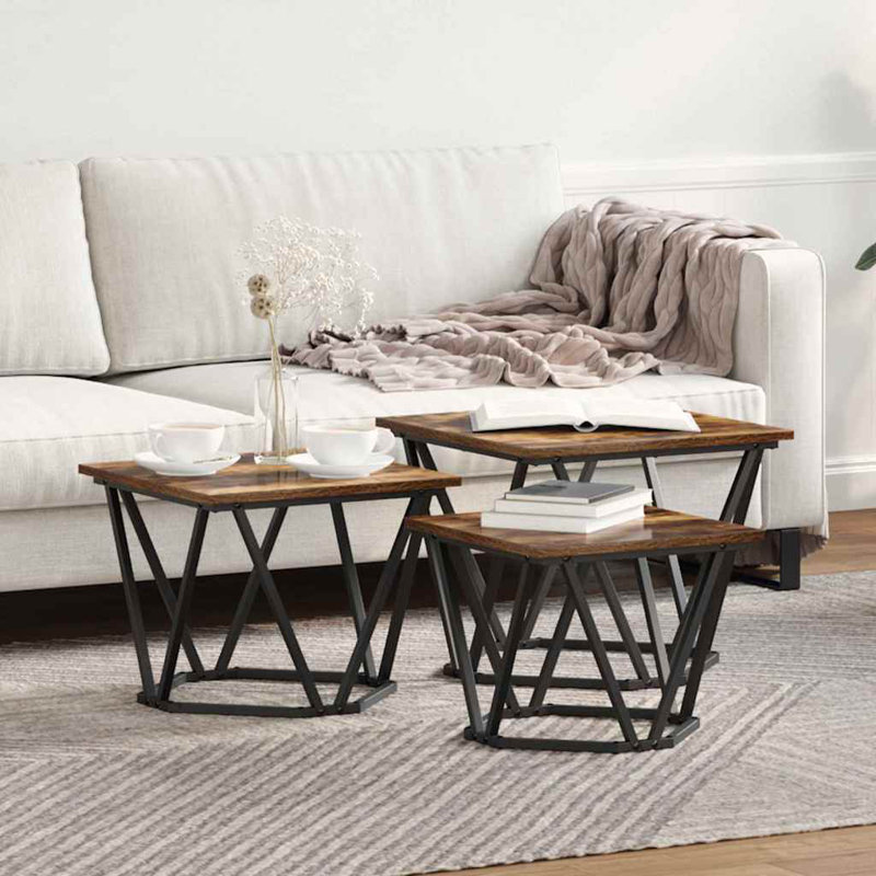 End Table Set, Brown