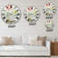 Swigart Country Flower Bouquet - Horloge murale chalet-73160800