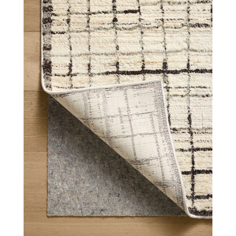 Tapis ivoire / gris anthracite Jeremiah Brent x Loloi Bleecker, Rectangle 9'2" x 13'