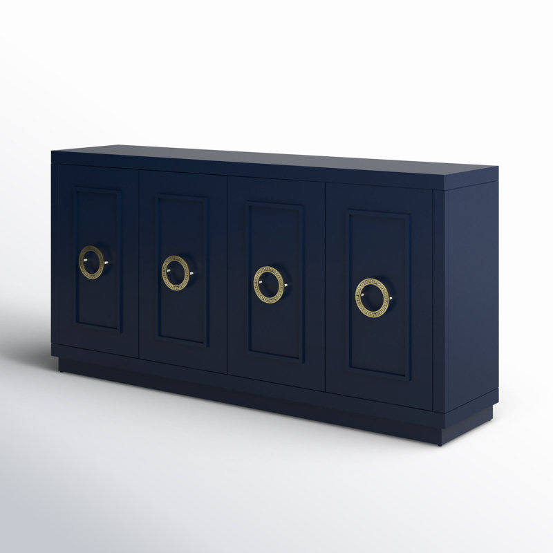 Carville 64" Buffet Sideboard, Modern Navy