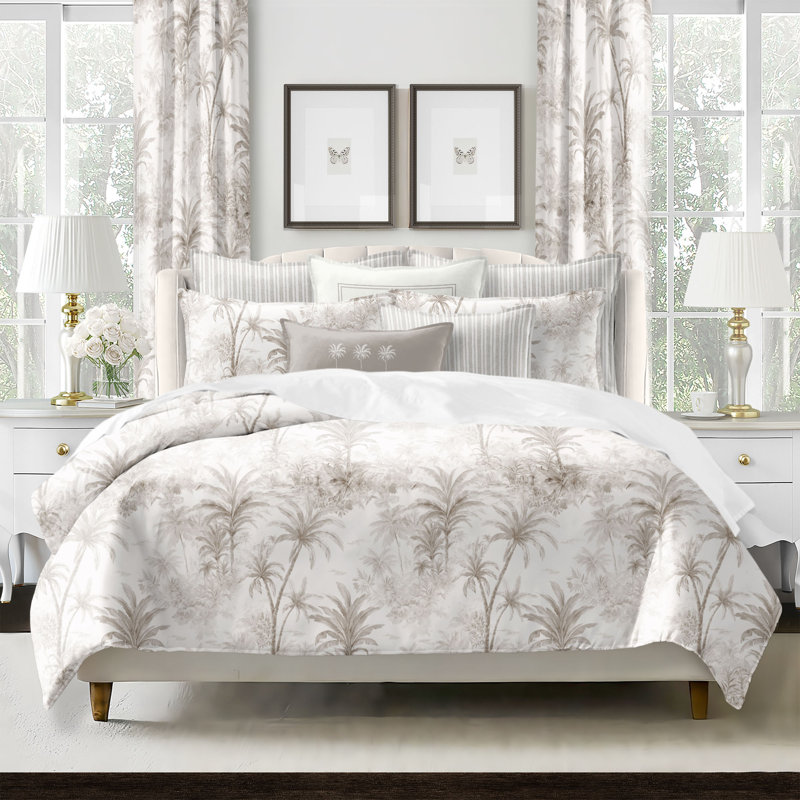 Palmora Mushroom, King Duvet Cover + 7 Additional Pieces
