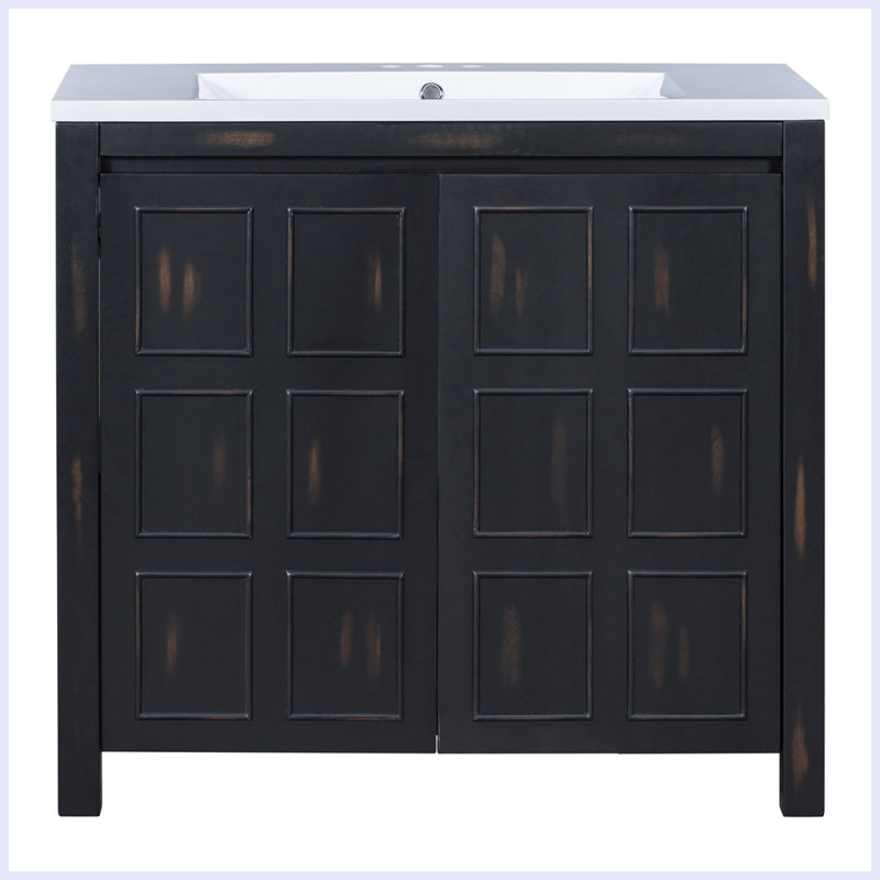 Organisateur de meuble-lavabo moderne avec lavabo