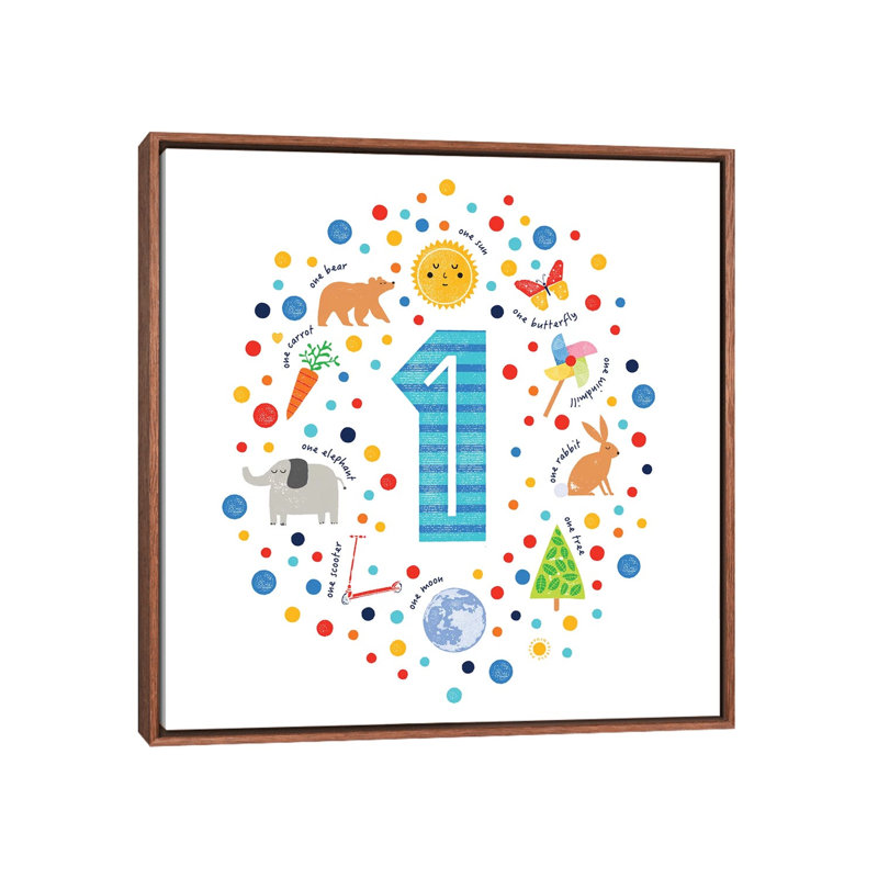 1 - Impression sur papier, Toile avec cadre brun, Pas de tapis, H 37 po x l 37 po x P 1,5 po