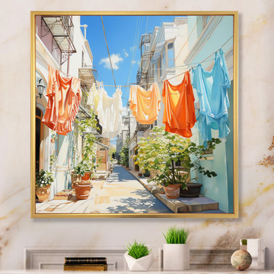 Blanchisserie en Italie V - Art mural