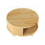 Table basse ronde cannelée avec rangement-625580417
