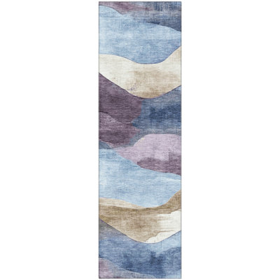Premium Machine Washable Pinkston Waves Rug