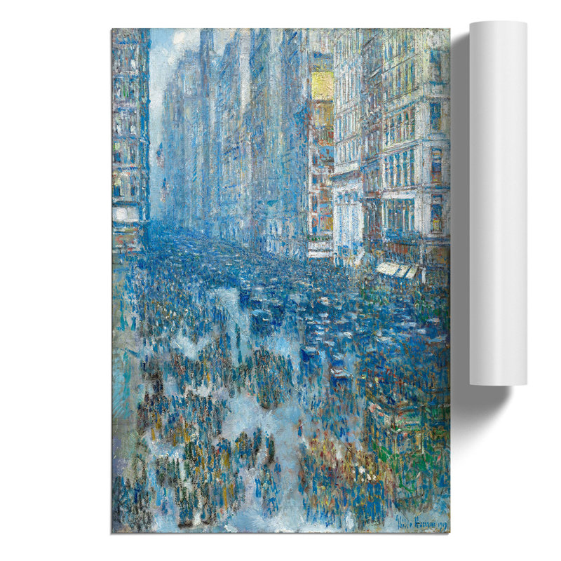 Fifth Avenue by Childe Hassam - Frameless Print, 59cm H x 42cm W x 0.1cm D