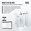 Cabine de douche coulissante sans cadre avec verre transparent 3/8 et base Winslow l 48 po x P 36 po x H 80 po-50877756-50877760