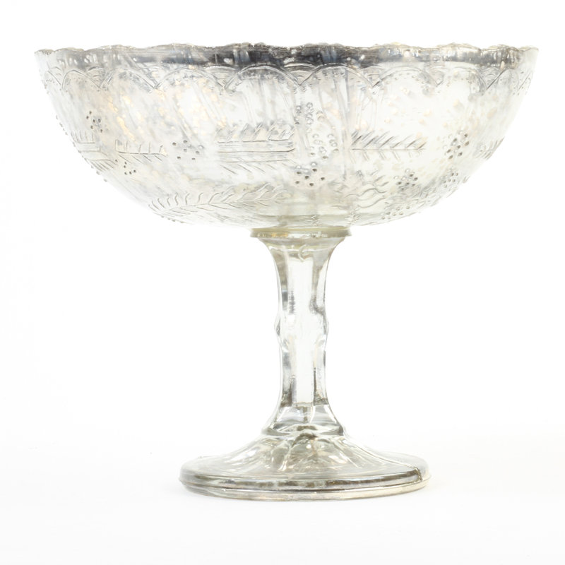 vase de table de plancher en verre highgate bol Spohn, H 6,75 po x l 8 po, Couverts