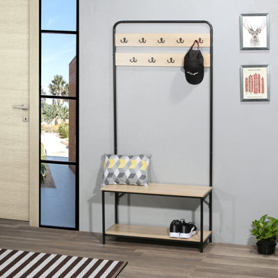 Jahya Hall Tree 31.5'' Wide with Bench