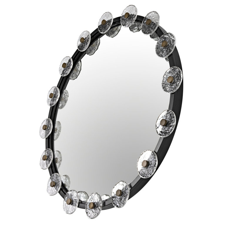 Moira Round Metal Wall Mirror