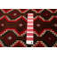 Tapis unique en laine noué à la main 3 pi 6 po x 6 pi 4 po nouvel âge Knute - rouge / brun / crème