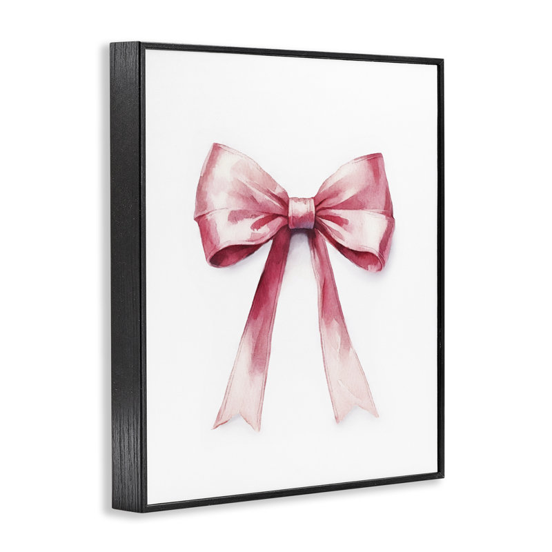 Giclée délicate à arc rose par Amanda Greenwood bk-099, H 20 po x l 16 po, Giclée encadrée noir minuit