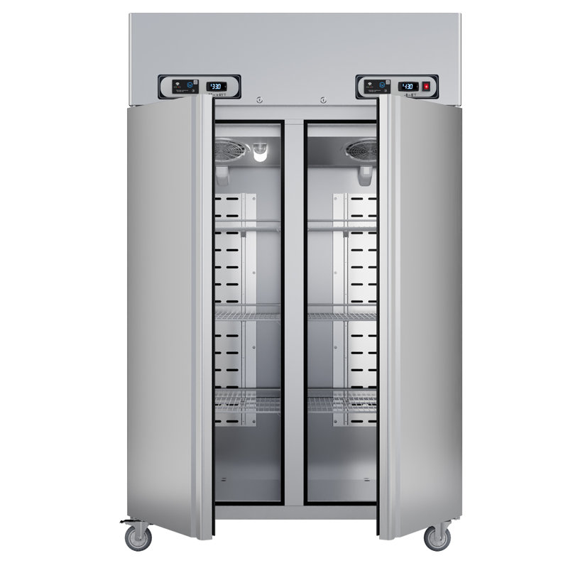 Veecool Commercial Refrigerator Freezer Combo Wifi Enabled With Smart App Control, 48" W 36 Cu.ft Dual Temperature Stainless Steel Upright Fridge And Freezer Combo For Restaurant, Garage, Kitchen