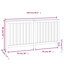 Couvercle de radiateur en bois massif gris 66,5 x 7,5 x 33,1 po Vidaxl-125376843-125376849