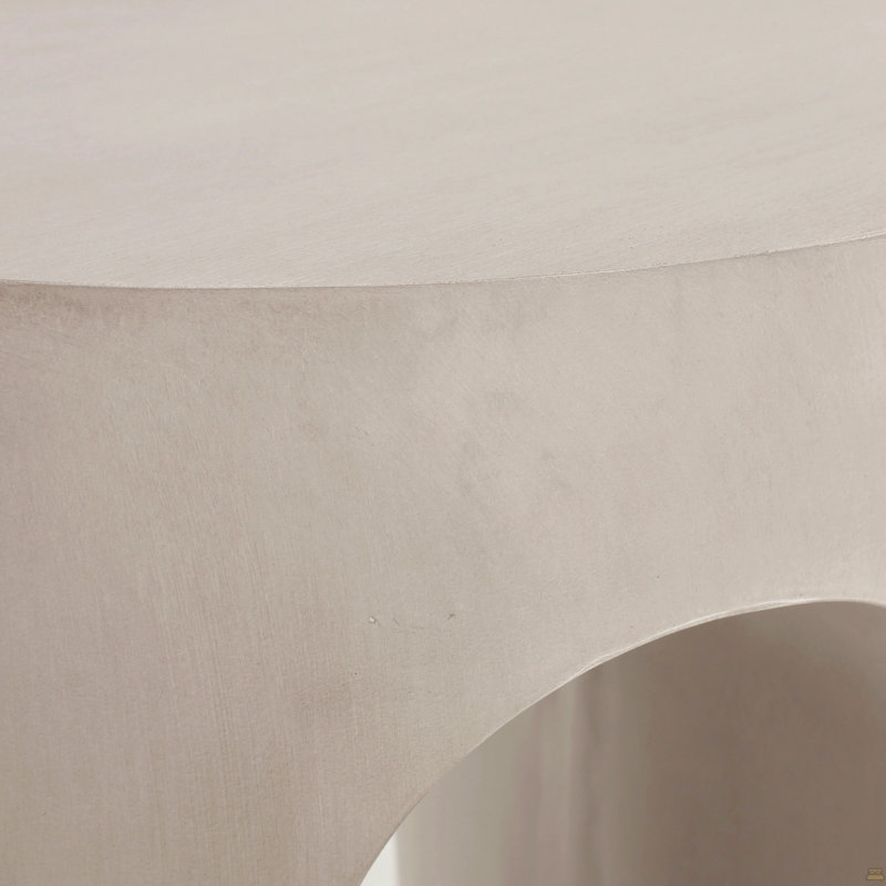 Table d'appoint d'extérieur ronde en U Mgo