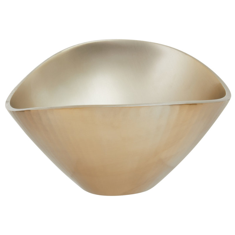 Ashraff Metal Decorative Bowl 1, Gold