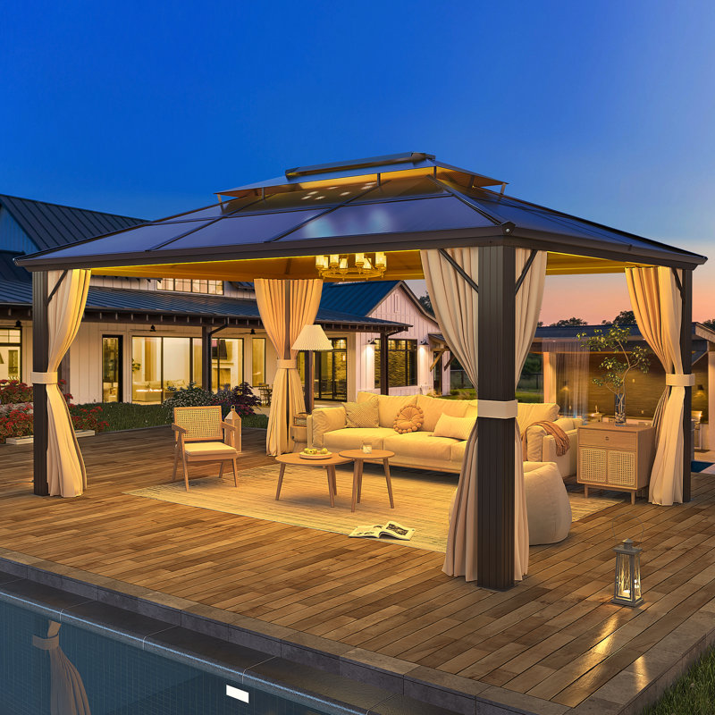 13 Ft. W x 10 Ft. D Outdoor Gazebo