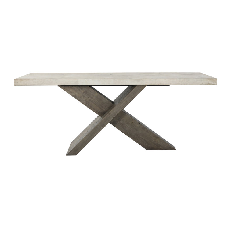 Durant 72'' Gray Concrete and Pine Console Table