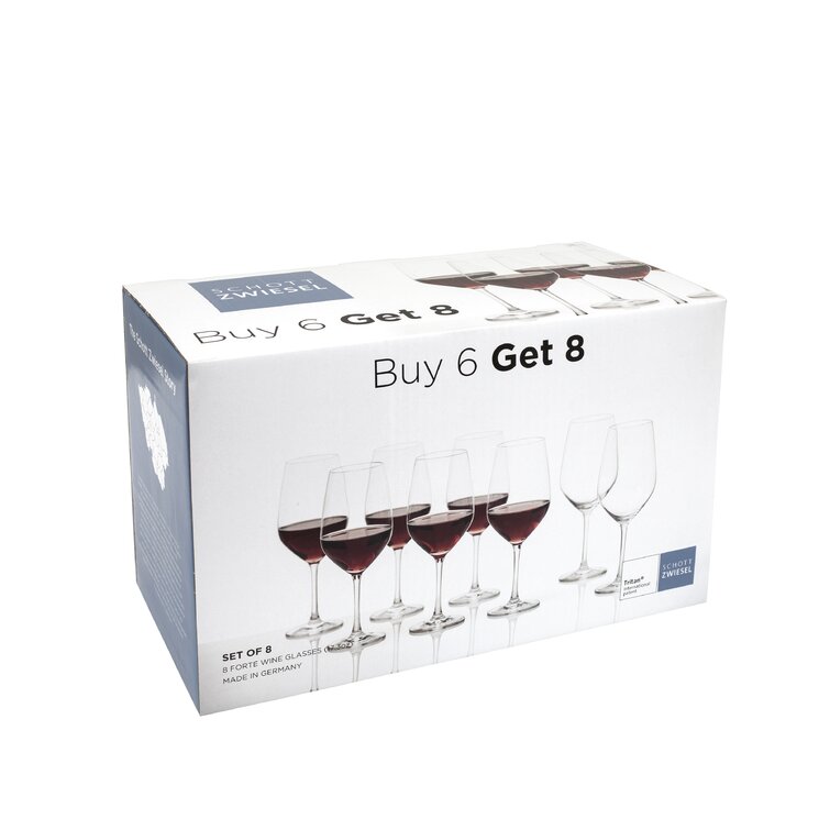 Schott Zwiesel Forte Stemless Wine Glasses, Set of 8, Clear