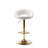 Kshaun Swivel Upholstered Adjustable Height Counter Stool with Metal Frame-732792997