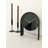 Quartz movement / Crystal Tabletop Clock in Black