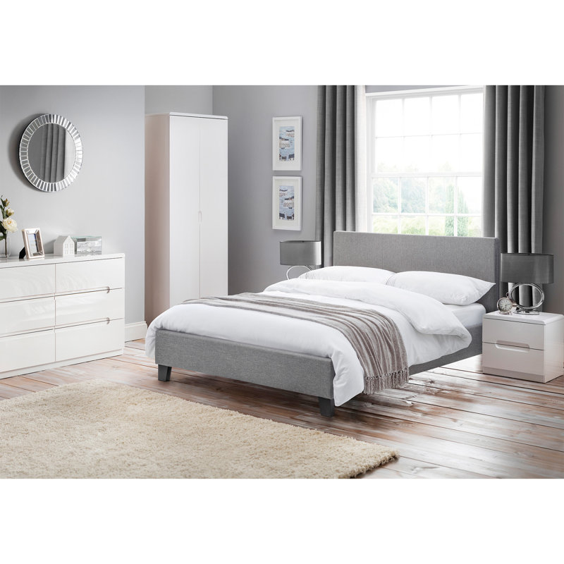 Lilianna Upholstered Bed with Mattress, Single (3')