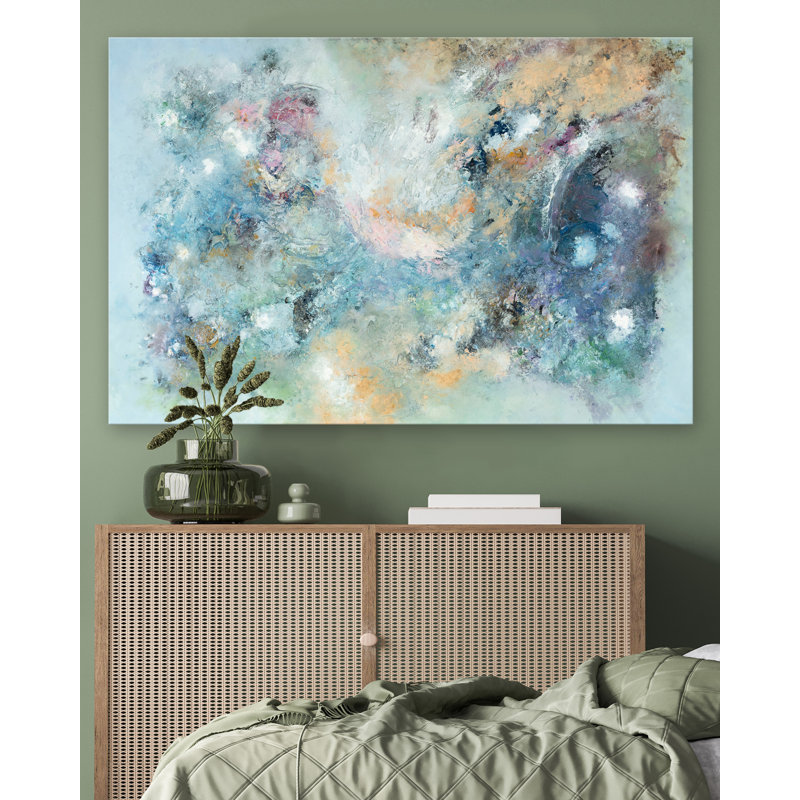 Blue Abstract Print by Lara Brooke