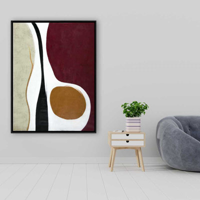 Multiform - Abstract Shapes Framed Canvas for Home Decor