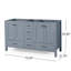 Ensemble de meuble-lavabo double 73 po Kaiyn