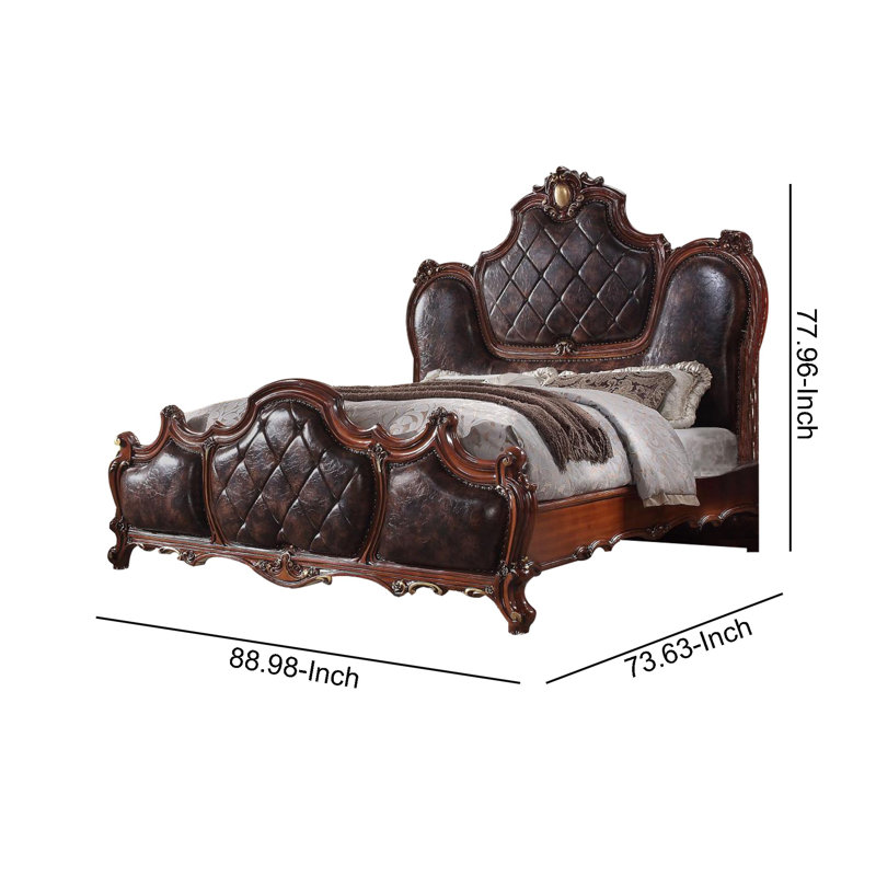 Yancy EK Bed, King, Latte
