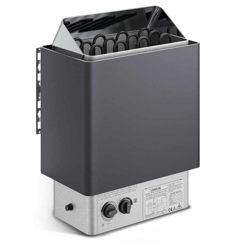 Sauna Heater, 6KW 220V Electric Sauna Stove, Steam Bath Sauna Heater with Built-In Controls, 3h Timer and Adjustable Temp for Max. 176-318 Cubic Feet, Home Hotel Spa Shower Use
