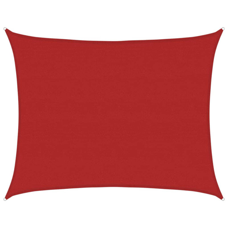 Stodola Rectangular Shade Sail, Red,  8m W x 6m D