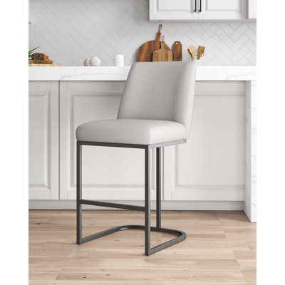 Tabouret de comptoir rembourré Serena