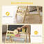 Chevalet en bois pour enfants avec tableau noir
