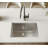 Cantrio KSS-2318-0 23 inch 18-Gauge 304 Stainless Steel Undermount Kitchen Sink