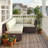 4-person Patio Conversation Sofa Set With 4" Cushions, 27.5" Modular Outdoor Sectional-1855801152
