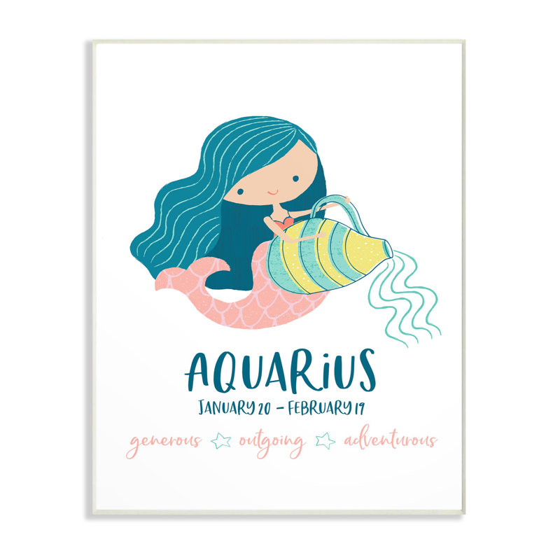 « algérie fun aquarius moderne », art sirène, Plaque murale, H 10 po x l 15 po x P 0,5 po