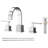 Widespread Bathroom Faucet with Drain Assembly