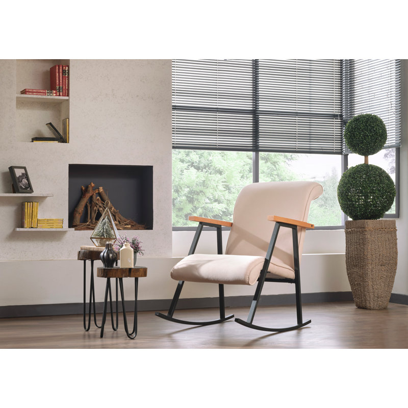 Eastbury Upholstered Rocking Chair, Cream