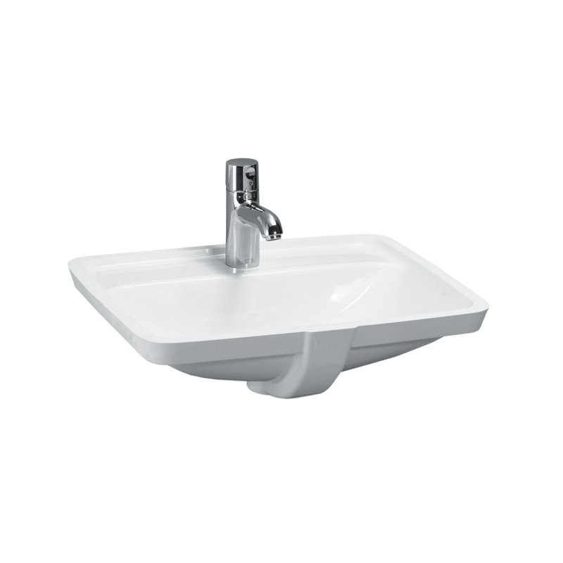 Laufen PRO S Bathroom Sink, 6.75" H x 14.94" W x 16.88" L, Unglazed