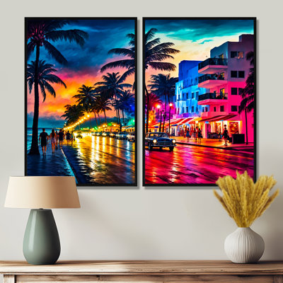 Miami Beach Holidays 3 - Décoration murale traditionnelle