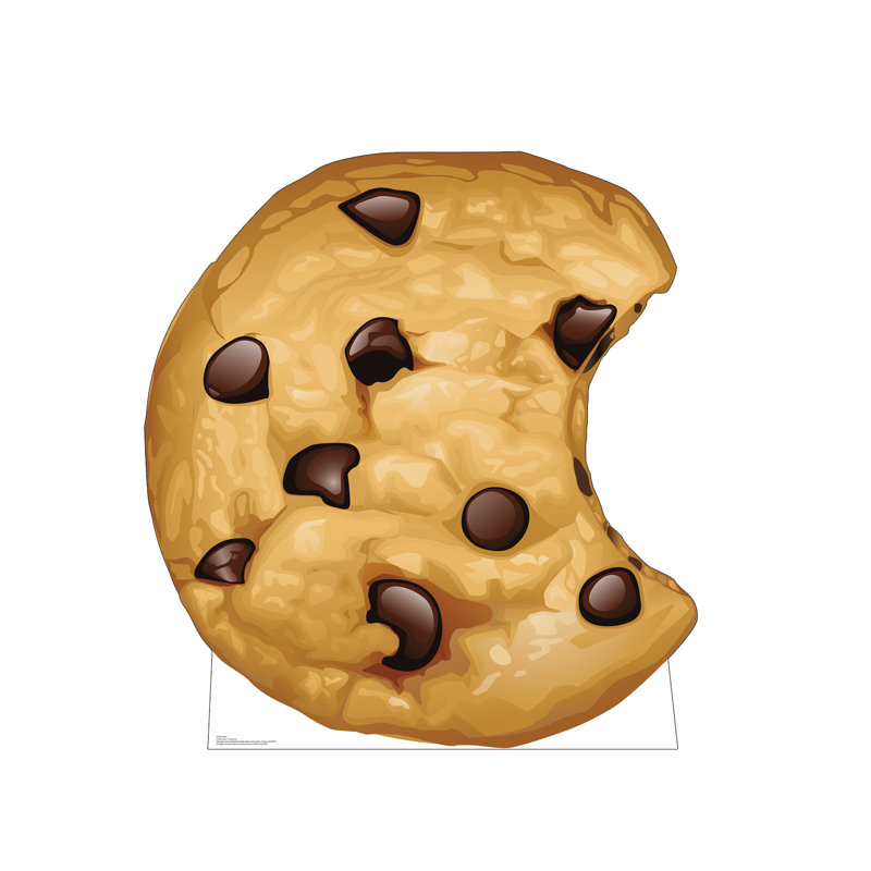 48 x 45 Inch Chocolate Chip Cookie Cardboard Cutout